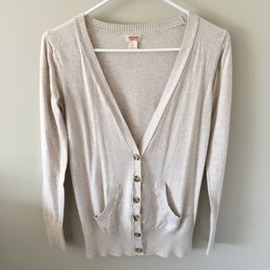 Mossimo Cream Cardigan